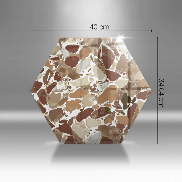 Skleněná deska do kuchyně Kamenné dekorativní skvrny