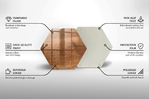 Skleněná deska do kuchyně Textura dřeva