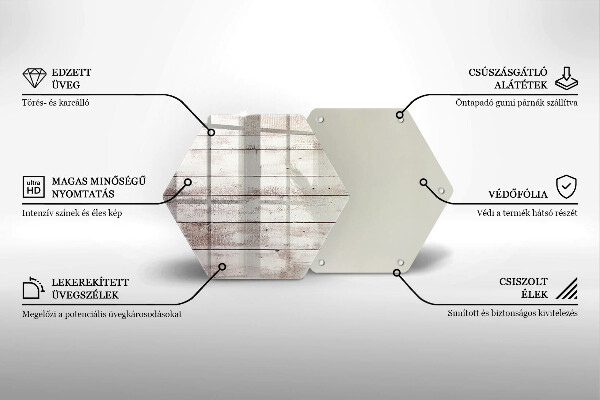 Skleněná deska do kuchyně Staré dřevěné desky