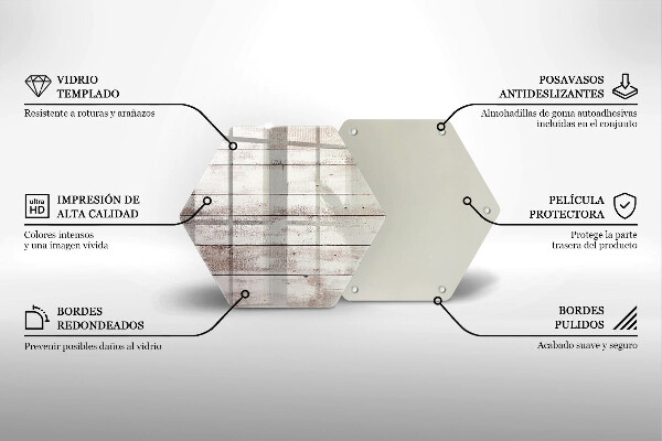 Skleněná deska do kuchyně Staré dřevěné desky