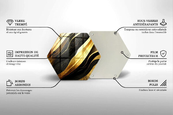 Skleněná deska do kuchyně Elegantní abstrakce