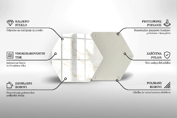 Skleněná deska do kuchyně Elegantní mramorový kámen