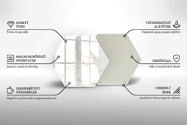 Skleněná deska do kuchyně Elegantní mramorový kámen