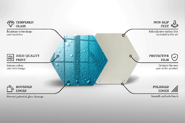 Skleněná deska do kuchyně Kapky vody