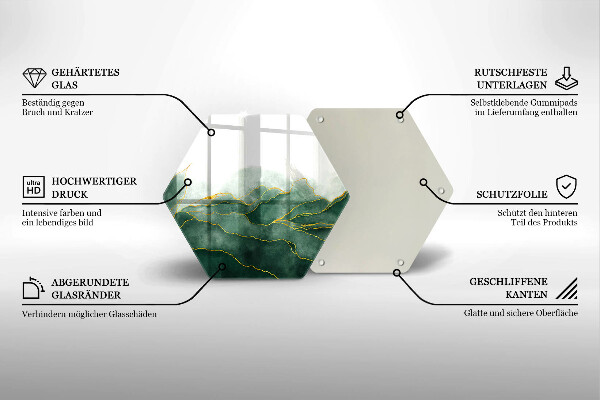 Skleněná krájecí deska Abstraktní příroda