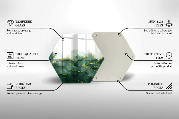 Skleněná krájecí deska Abstraktní příroda