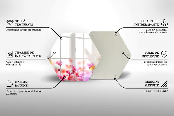 Skleněná krájecí deska Květinová louka