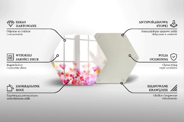 Skleněná krájecí deska Květinová louka