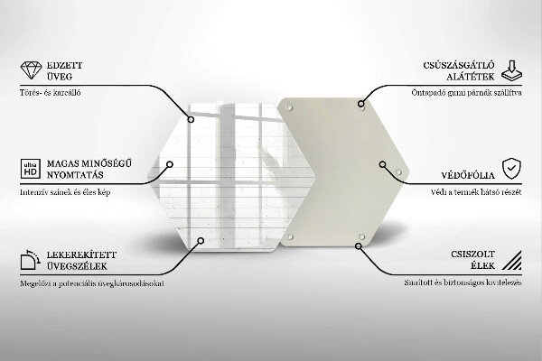 Skleněná krájecí deska Moderní světlé desky