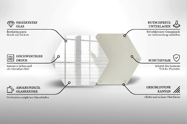 Skleněná krájecí deska Moderní světlé desky