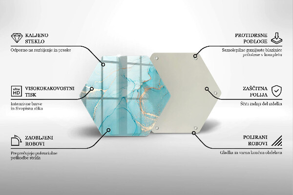 Skleněná krájecí deska Kamenná abstrakce