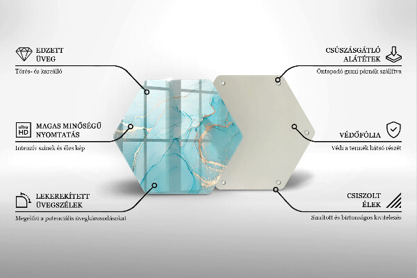 Skleněná krájecí deska Kamenná abstrakce