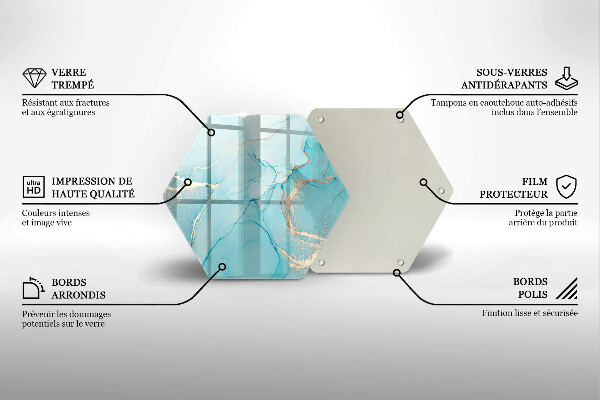 Skleněná krájecí deska Kamenná abstrakce