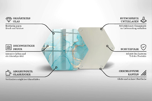 Skleněná krájecí deska Kamenná abstrakce