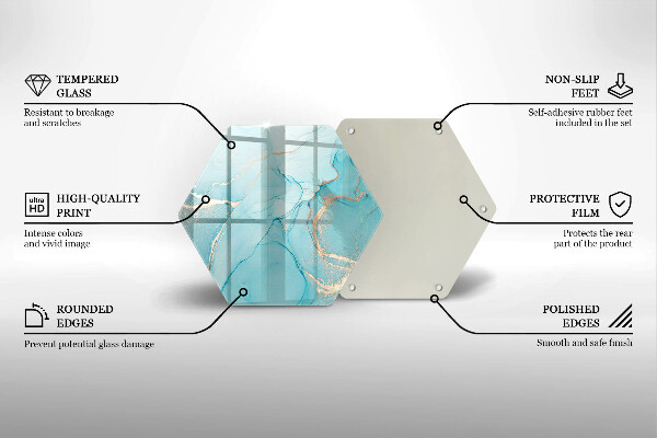 Skleněná krájecí deska Kamenná abstrakce