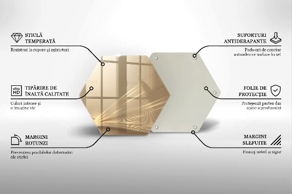 Skleněná krájecí deska Moderní abstrakce