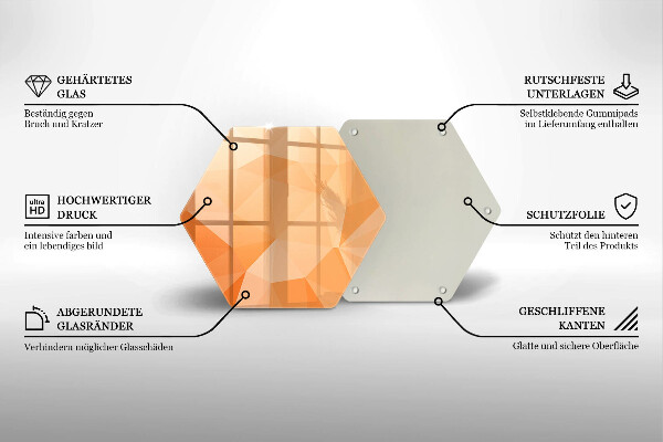 Skleněná krájecí deska Geometrické pozadí