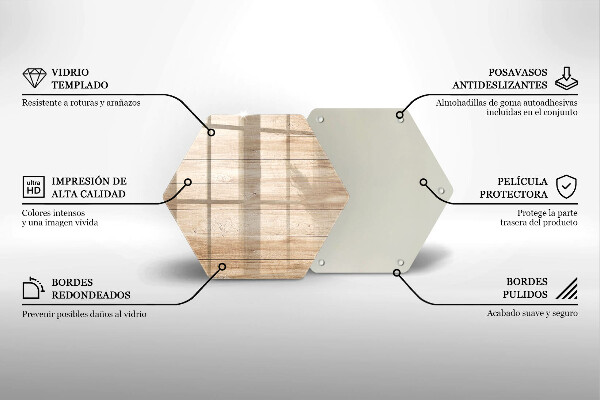 Skleněná krájecí deska Dřevěná prkna