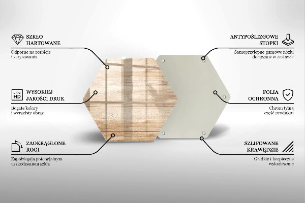 Skleněná krájecí deska Dřevěná prkna