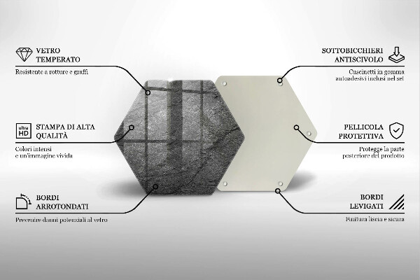 Skleněná krájecí deska Textura kamene