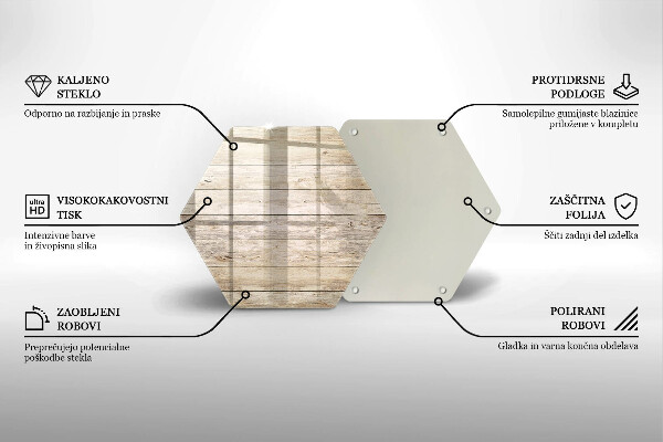 Skleněná krájecí deska Dřevěná prkna