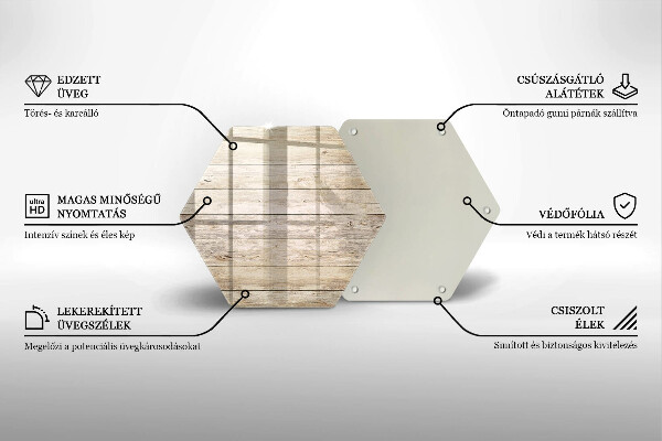 Skleněná krájecí deska Dřevěná prkna