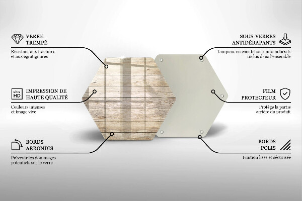 Skleněná krájecí deska Dřevěná prkna