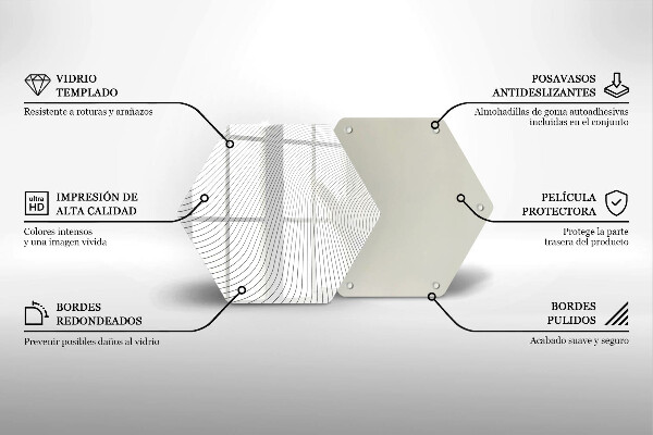 Skleněná krájecí deska Moderní čáry vzor