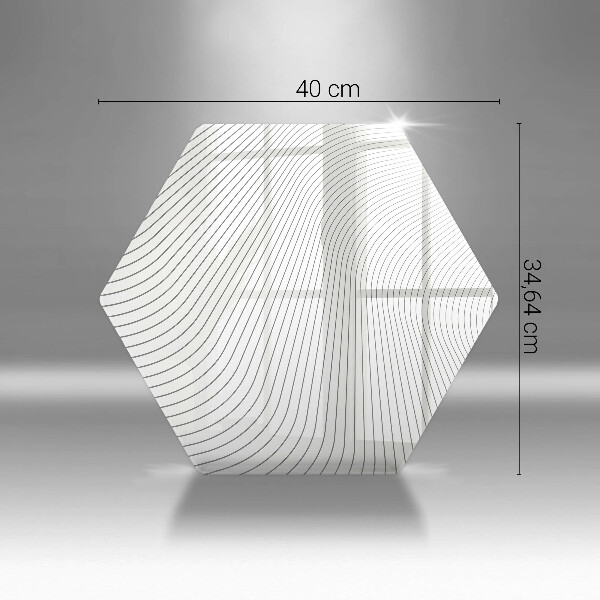 Skleněná krájecí deska Moderní čáry vzor