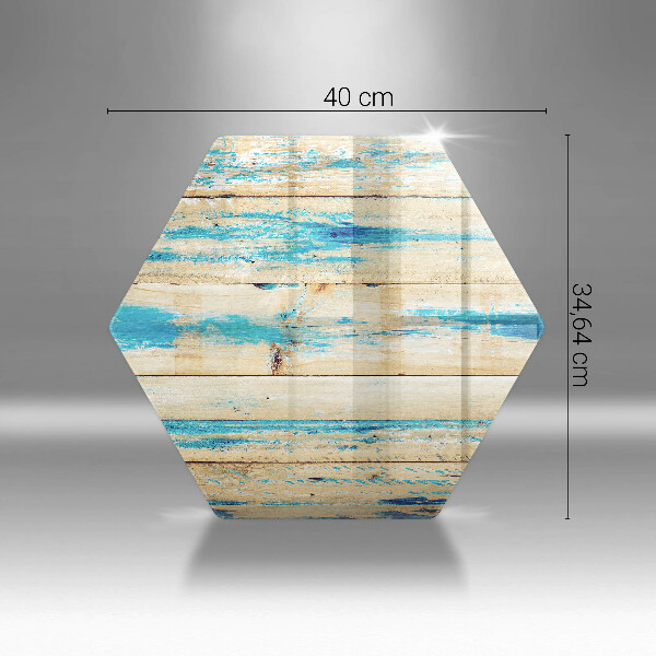 Skleněná deska do kuchyně Retro dřevěné desky