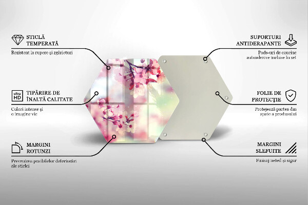 Skleněná deska do kuchyně Příroda jabloňové květy