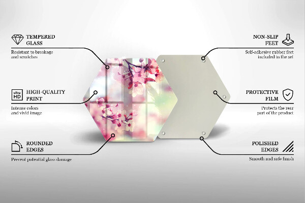 Skleněná deska do kuchyně Příroda jabloňové květy