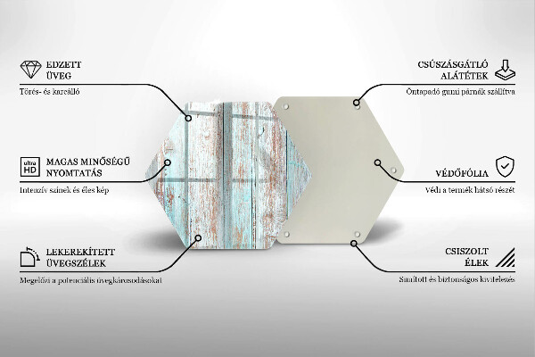 Skleněná deska do kuchyně Staré vintage desky