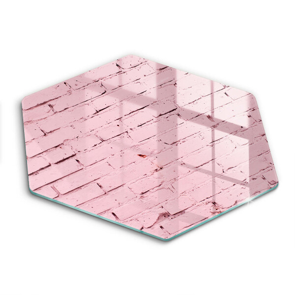 Skleněná deska do kuchyně Pastelová cihlová zeď