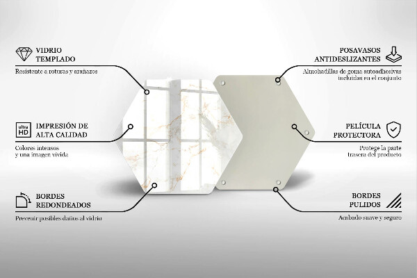 Skleněná deska do kuchyně Dekorativní mramorový kámen