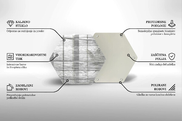 Skleněná deska do kuchyně Staré dřevěné desky