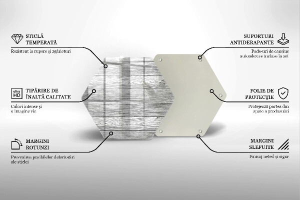 Skleněná deska do kuchyně Staré dřevěné desky