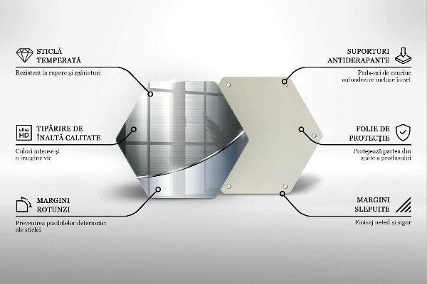 Skleněná deska do kuchyně Kovový abstrakce vzor