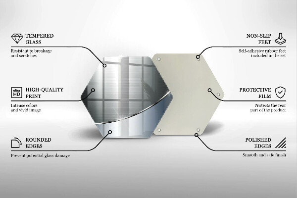 Skleněná deska do kuchyně Kovový abstrakce vzor