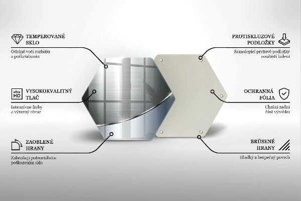 Skleněná deska do kuchyně Kovový abstrakce vzor