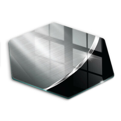 Skleněná krájecí deska Abstrakce s kovem