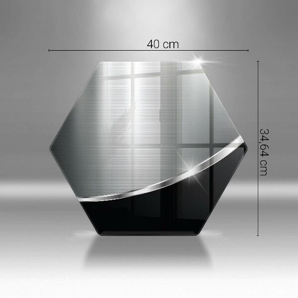 Skleněná krájecí deska Abstrakce s kovem