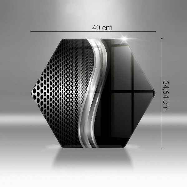 Skleněná deska do kuchyně Kovová konstrukce