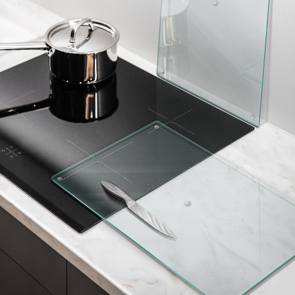 Průhledná skleněná deska do kuchyně 2x30x52 cm