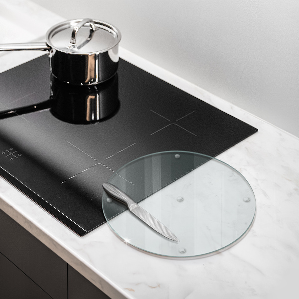 Skleněná krájecí deska průhledná 30 cm