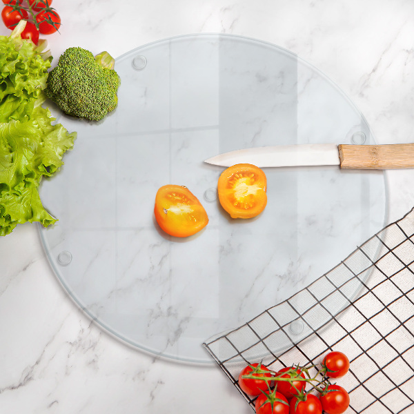 Skleněná krájecí deska průhledná 40 cm