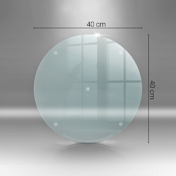 Průhledná skleněná krájecí deska 40 cm