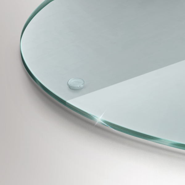 Skleněná krájecí deska průhledná 40 cm