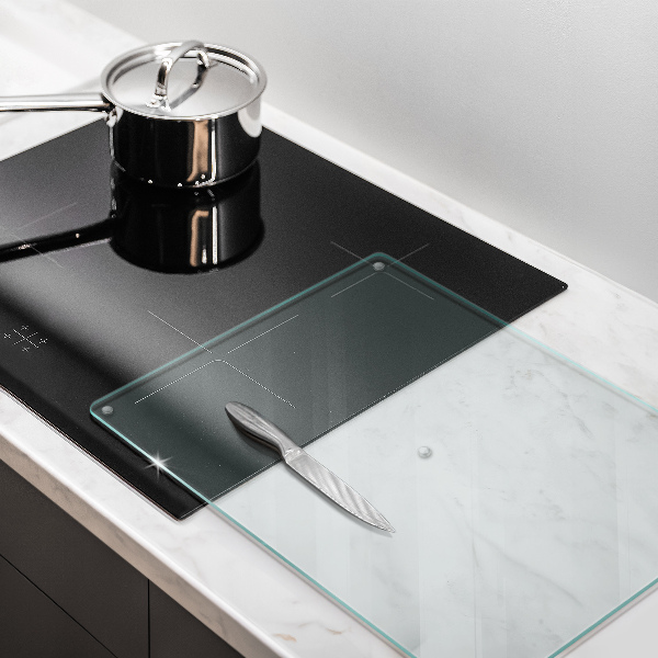 Skleněná krájecí deska průhledná 52x40 cm