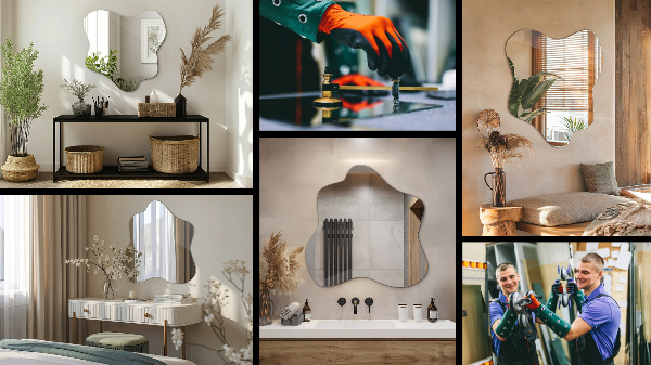 Zrcadlo skvrna atypické 58x58 cm